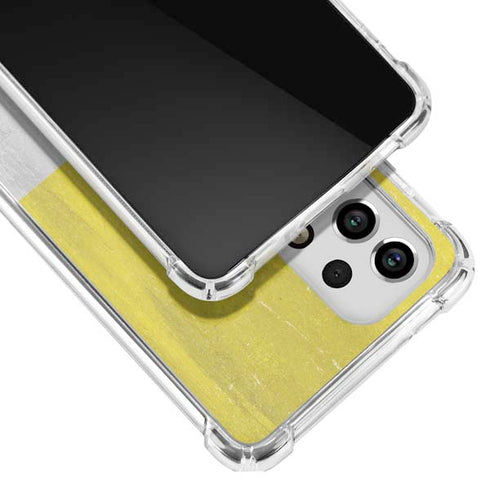 Vatican City Flag Distressed Galaxy A53 5G Clear Case